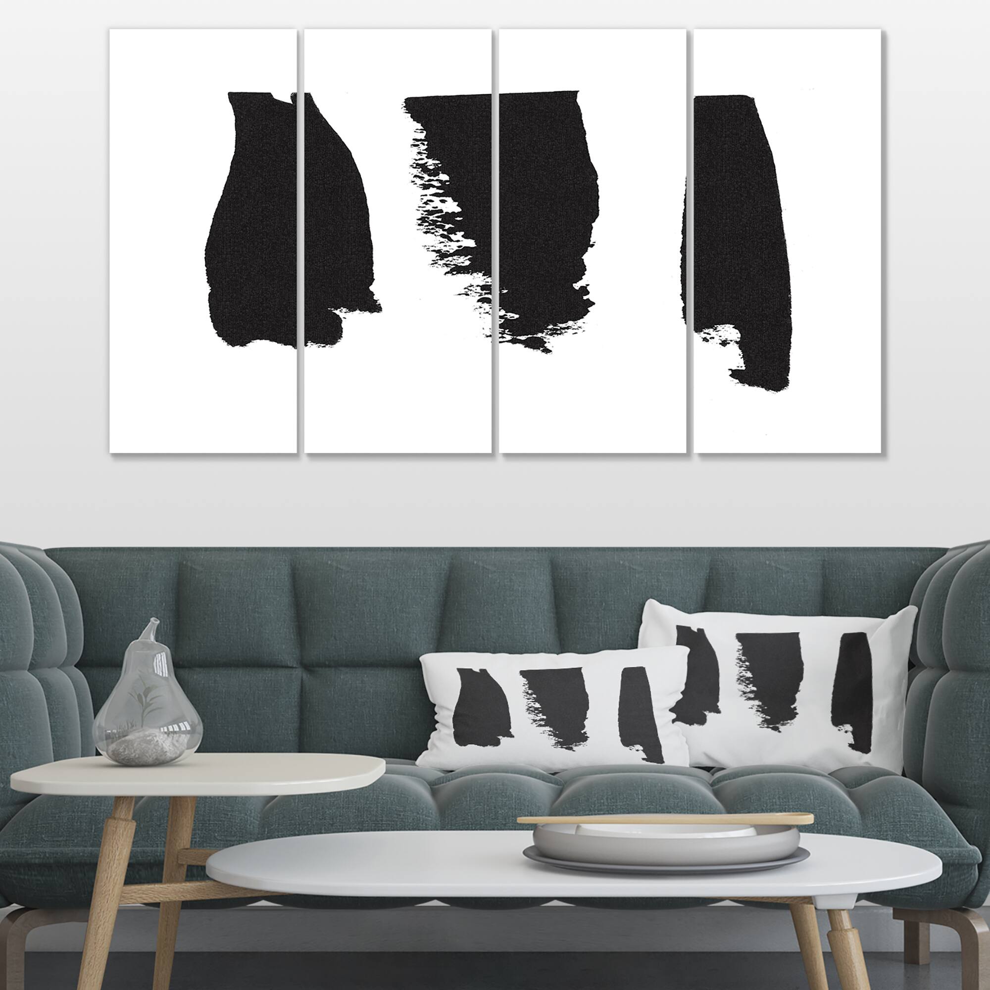 Designart - Black and White Geometric Company II